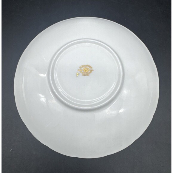 VTG Coalport BURGUNDY & GOLD Birds Bone China Footed Teacup & Saucer England - Picture 3 of 14